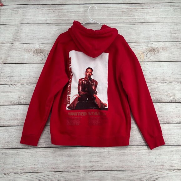 YG Stay Dangerous the Tour Hoodie Sweatshirt Adult Size M Red 2018 Concert Merch - Picture 1 of 10